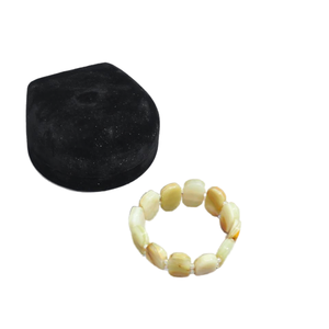 Conjunto de pulsera de cuentas hecha de piedra de ónix, pulsera de cuentas de hombre de ónix mate, pulsera de cuentas de piedras preciosas - Product Image 2