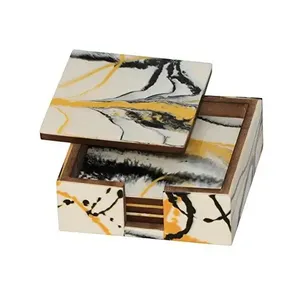 แผ่นรองจานไม้ไผ่ทรงสี่เหลี่ยมสไตล์คลาสสิก - Product Image 4