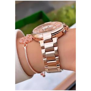Orologio da polso da donna Color oro rosa con garanzia di 2 anni-braccialetto regalo - Product Image 5