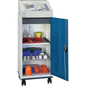 Light Grey/Gentian Blue <b>Tool</b> <b>Cabinet</b> Set with Desk Attachment (H1310xW500xD500mm)-STUMPF - Product Image 1