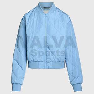 Winter Warm Bubble Puffer Jacket Manteaux en nylon respirant avec Shiny Light Zipper Puffer Coat personnalisé selon votre marque. - Product Image 2