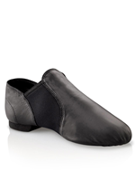 Chaussures de danse jazz et latine BOLD SMART pour hommes et femmes, tige élastique, cuir véritable, semelle fendue, doublure en coton, style classique à enfiler