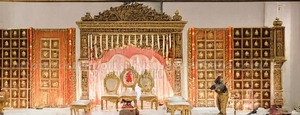 Diseño Personalizado para Bodas Tamilas, Mandap Tradicional de Lujo, Escenario Indio Personalizado, Instalación Ligera de Fibra de Vidrio, Profesional para Bodas - Product Image 3