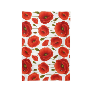 Dining Red Roses Cotton <b>Linen</b> 60x120 Inch Wrinkle Resistant ISO 14001 Balanced Texture Smooth Surface Custom Logo Dining Setup - Product Image 3