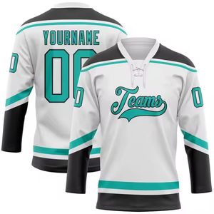 2025 Men's Professional Sportswear 100 % Polyester Ice Hockey Jersey Custom Team Logo Sports Wear for Training OEM Blank Design - Product Image 2