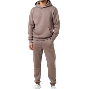 Ensemble de survêtement en molleton de coton personnalisé OEM, taille unique, sweat-shirt à capuche, pour hommes, fabriqué au Pakistan - Product Image 1