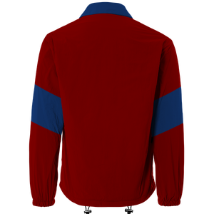 Veste d'entraîneur légère à la mode pour hommes avec fermeture à glissière col rabattu poche latérale logo personnalisé veste coupe-vent pour homme - Product Image 2