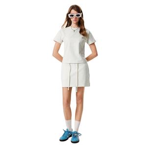 Camisetas de Alta Calidad para Mujer, Ropa Transpirable de Algodón, Camisetas con Cuello Redondo, Manga Corta, Camisetas de Verano - Product Image 3