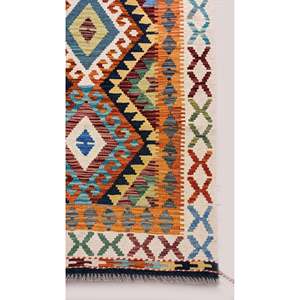 Tapis Kilim Maimana Afghanistan 188 X 86 cm Tapis traditionnels afghans et ensembles - Product Image 6