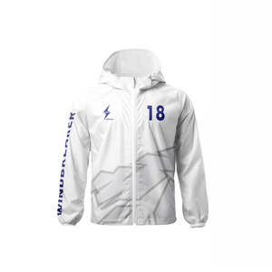 Coupe-vent coupe ajustée personnalisé OEM Vêtements d'entraînement de sport avec fermeture éclair Hauts de sport vierges unis pour hommes femmes Patchwork Nylon Sports - Product Image 2