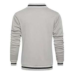 Ensemble de survêtement gris pour homme Harry Johnson Production, manches longues, fermeture éclair, couleur unie, col montant, pantalon de jogging, automne - Product Image 4