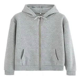 Stretchable Plain Zip up Hoodies for Mens and Ladies Zipper Jacket Hoodies Sweatshirts 2023