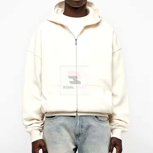 Custom Zipper Hoodies Unisex <b>Long</b> Sleeve Zip-Up Solid Winter Casual Fleece <b>Sweatshirts</b> - Product Image 4