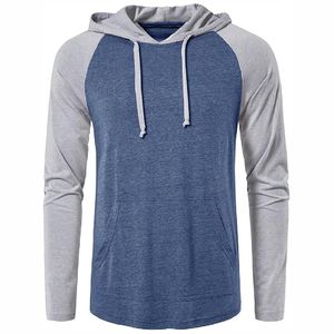 Nueva llegada Hombres Sudaderas con capucha Caída Hombro Peso ligero Grueso Algodón Fleece Sudaderas con capucha deportivas - Product Image 1
