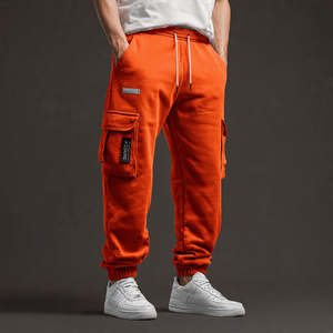 500 GSM Fleece Sweatpants <b>Men's</b> Winter Streetwear Jogging Cargo Jogger <b>Trouser</b> Pajama White Fleece Cargo Sweat Pants Ladies - Product Image 5