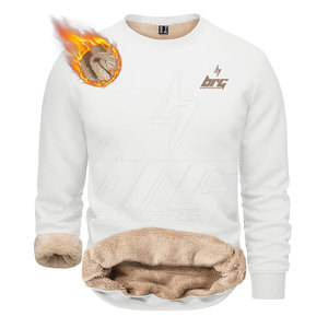 Fabricación de fábrica Sudaderas básicas de color sólido Logotipo impreso personalizado Sudaderas casuales para hombres - Product Image 1