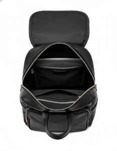 Mochila de Cuero Genuino Ligera para Mujer, Bolso de Hombro Casual Vintage para Viaje con Cremallera Frontal Resistente al Agua - Product Image 2