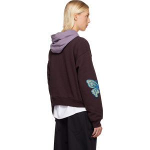 Sudadera con Capucha Personalizable de Algodón 100% Grueso para Invierno, con Pedrería, para Mujer - Product Image 4