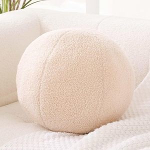 Modern Style Cotton Round Ball Pillow Plush <b>Cushions</b> for Sofa Bedroom Living Room Office Table Home Decorative Metal Sphere - Product Image 6