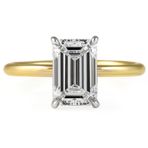 Bague solitaire en diamant de laboratoire taille émeraude de 2,10 carats certifiée IGI – Collection de bagues élégantes en diamant - Product Image 1