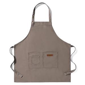 Tablier de cuisine unisexe pour hommes et femmes avec logo personnalisé Tablier de chef professionnel réglable et uniforme de peinture pour barbecue - Product Image 3