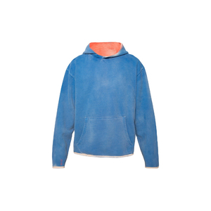 OEM Sweats à capuche vintage en coton délavé à l'acide pour hommes Streetwear lourd oversize sweats à capuche d'hiver délavés à l'acide pour hommes à épaules tombantes - Product Image 5