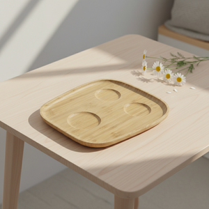 Plateau à thé multifonctionnel 3203030-26X22.8 en contreplaqué avec rangement pour accessoires à thé - Product Image 5