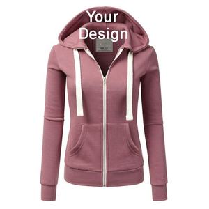 เสื้อฮู้ดแขนยาวของผู้หญิงเสื้อผ้าลำลองผ้าคอตตอน100% สำหรับฤดูหนาวโลโก้ตามสั่ง - Product Image 1