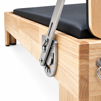 Machine de Pilates Reformer en bois de chêne de haute qualité, best-seller pour studio, idéale pour le yoga et le fitness