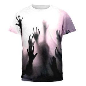 Sublimación camisetas 100% poliéster sublimación espacios en blanco al por mayor nuevo estilo impreso sublimación camiseta Slim Fit para hombres - Product Image 3