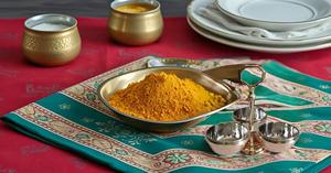 Indian Metal Serve Ware Elegant Pickle Condiment <b>Holder</b> for Serving Bowls - Product Image 3
