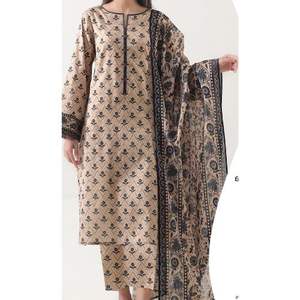 Traje Salwar Kameez Pakistaní de Tela Estampada de Verano 2026, de Secado Rápido, Ligero, con Bordado Formal, para Uso Casual y de Fiesta - Product Image 5