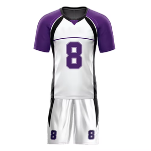 Nouveau Design professionnel drapeau personnalisé sublimé maillot de Football américain ensemble de shorts personnalisé nom d'équipe numéro uniforme - Product Image 1