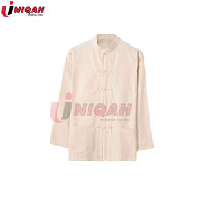 Premium personnalisé kaki chinois traditionnel Tang costume Kung Fu Arts martiaux uniforme coton matériel de qualité supérieure - Product Image 2