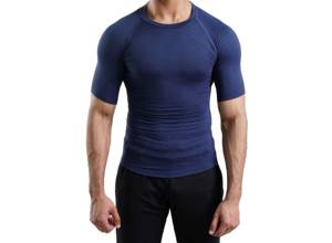 Raglan เสื้อรัดรูปแขนสั้นแบบสั่งตัดได้เสื้อแรชการ์ดแบบระเหิดสำหรับผู้ชาย - Product Image 6