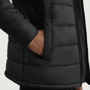 Venta al por mayor de encargo ligero impermeable a prueba de viento acolchado Puffer Baggy chaquetas con capucha de gran tamaño para los hombres chaquetas gruesas - Product Image 6