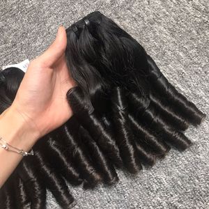 Extensions de Cheveux Humains Bruts Remy Bouncy Curl Trame Bundles Cheveux Machine Double Tiré Prix Bas Facile Entretien - Product Image 4