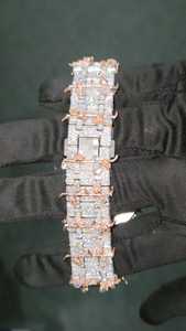 Nouvelle montre de luxe pour homme, style hip-hop, bracelet en acier inoxydable, cadran en verre taillé sur mesure de 40 mm, diamant moissanite, mouvement à quartz MIYOTA - Product Image 5