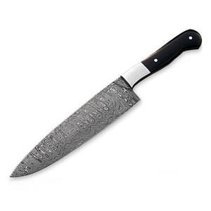 Couteau de chef en acier damassé fait à la main pour la cuisine lame tranchante de haute qualité avec toutes les tailles disponibles - Product Image 1