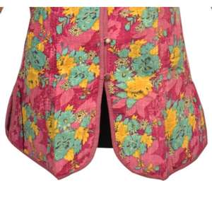 Chaqueta Vintage Kantha Algodón Manga completa Diseño floral hecho a mano Chaqueta de tamaño libre Otoño Invierno y primavera Reversible - Product Image 4