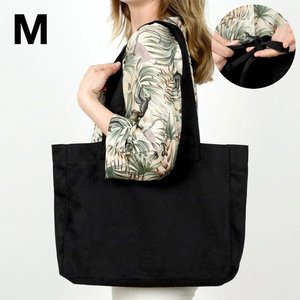 Black 10 oz Cotton Shopping Tote <b>Bag</b> Thick 14 12 4 (35 30 10 Cm) Recyclable Heat Transfer Printing <b>Medium</b> for Daily Use - Product Image 2