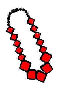 สร้อยคอลูกปัดเรซินสวยงามสง่างามสง่างามสง่างามสง่างามตามสั่งหัตถกรรมหัตถกรรมเครื่องประดับเรซินส่วนบุคคล - Product Image 3