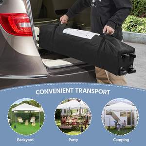 Tienda <span class=keywords><strong>de</strong></span> campaña con dosel <span class=keywords><strong>de</strong></span> 3*3m, carpa comercial portátil instantánea, Gazebo al aire libre para fiestas en casa, actividades al aire libre - Product Image 4