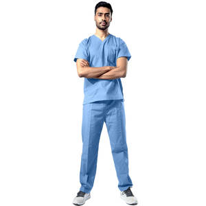Vente en gros, nouveaux uniformes médicaux élastiques pour lavage à la main à séchage rapide, marque personnalisée, ensembles d'uniformes d'hôpital pour hommes - Product Image 4