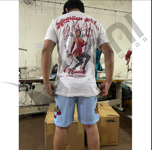 Ensemble Chemises et Shorts à Manches Courtes en Tissu Éponge Respirant Personnalisé 2 Pièces pour Homme avec Logo Personnalisé Séchage Rapide Unisexe - Product Image 4