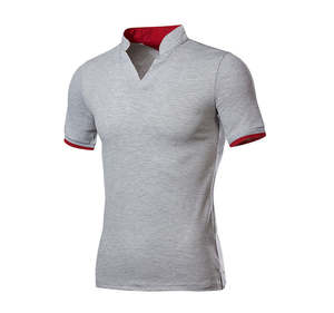 Cómodo 100% algodón Slim Fit Short- Golf para hombres Polos High Anti-Pilling Wool Casual Solid Print Design Polo Shirt - Product Image 5