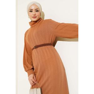 Robe à col roulé avec ceinture Latte - Product Image 2