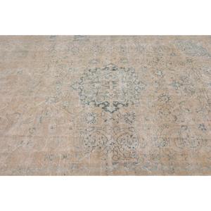 พรมวินเทจขนาด 9.7x13.1 ฟุต พรมตุรกี พรมขนสัตว์ลายพรางสีเบจ - Product Image 4