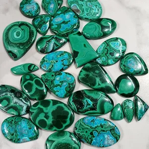 도매 1 킬로 많은 Chrysocolla 말라카이트 느슨한 보석 카보 숑-도매 느슨한 Chrysocolla 말라카이트 보석 카보 숑