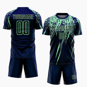 2025 uniforme de fútbol Unisex 100% poliéster último diseño Venta caliente desgaste transpirable Kit de fútbol - Product Image 4